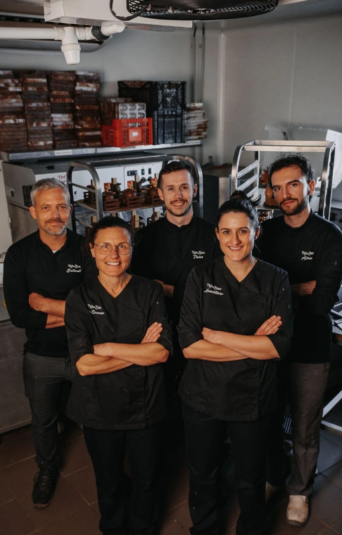 Equipe des chocolatiers de la Chocolaterie Noir ou Blanc