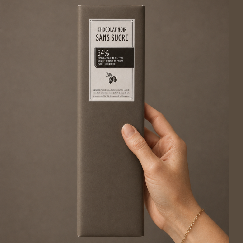 Tablette sans sucre noir
