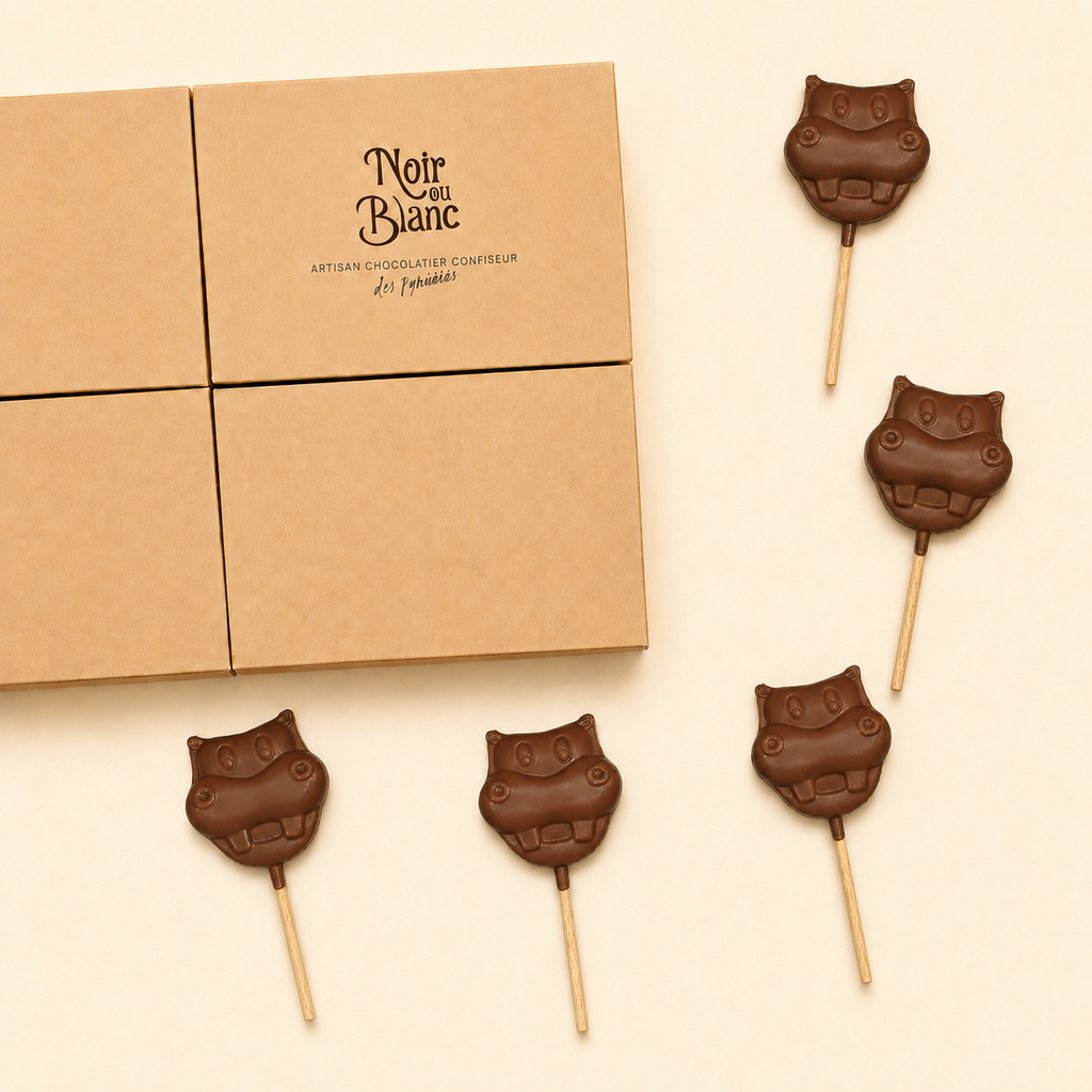 Les sucettes chocolat au lait