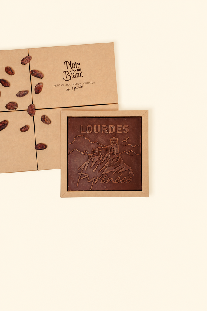 Carte postale Château de Lourdes - Chocolat au lait