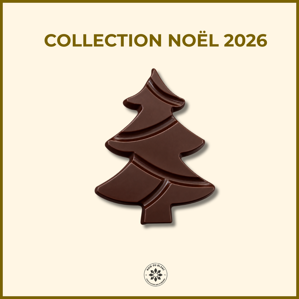 Sapin garni au chocolat noir