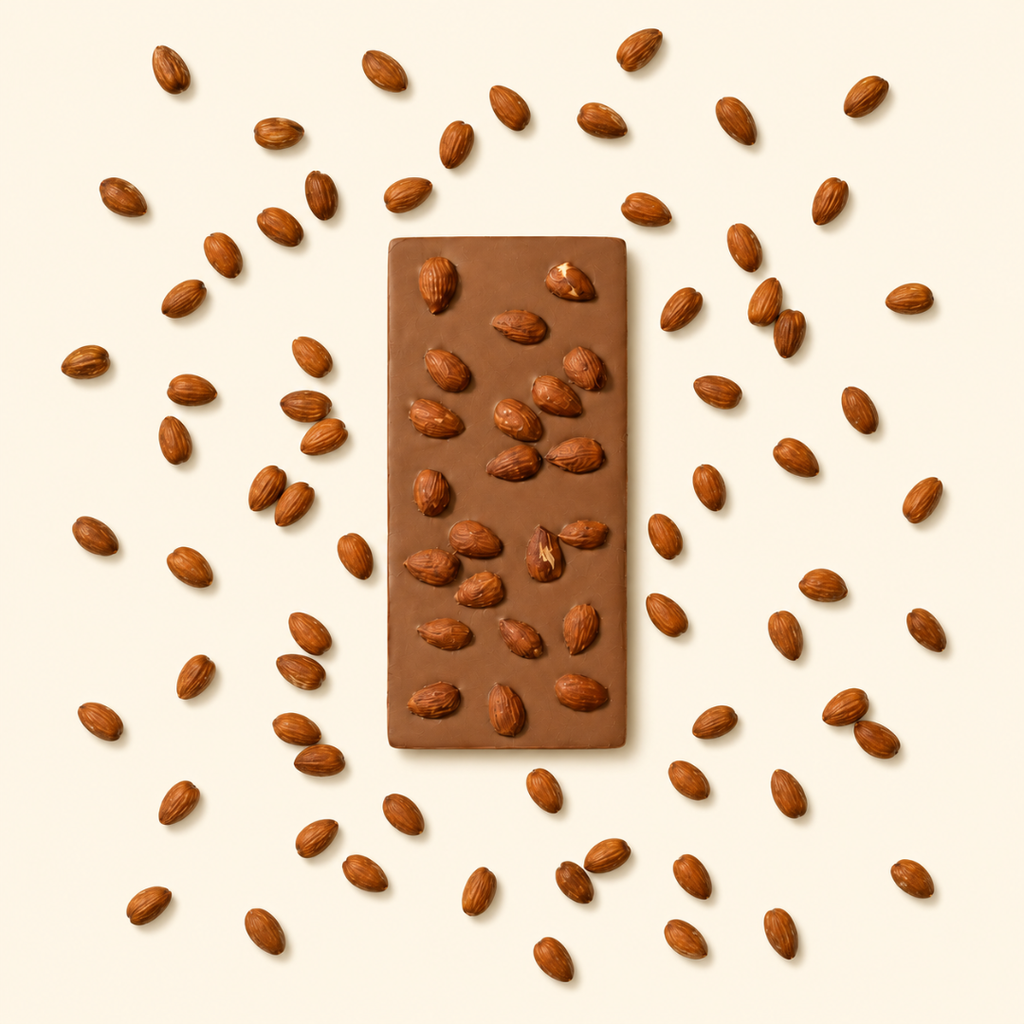Tablette chocolat au lait et aux amandes