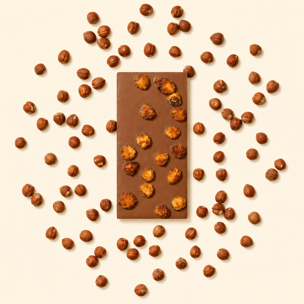 Tablette chocolat au lait et noisettes caramélisées